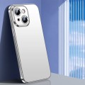 For iPhone 15 Plus SULADA Electroplating Frosted TPU Phone Case(Silver)