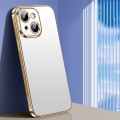 For iPhone 15 Plus SULADA Electroplating Frosted TPU Phone Case(Gold)