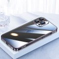 For iPhone 15 Pro Max SULADA JINGJIA Series Lens Protector PC Phone Case(Dark Purple)