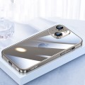 For iPhone 15 SULADA JINGJIA Series Lens Protector PC Phone Case(Titanium Grey)