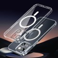 For iPhone 15 Plus SULADA Jingpin Series MagSafe All-inclusive Lens Electroplated TPU Phone Case(Tra