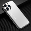 For iPhone 15 Pro Max Frosted Metal Phone Case(Silver)
