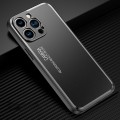 For iPhone 15 Pro Frosted Metal Phone Case(Black)