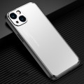 For iPhone 15 Frosted Metal Phone Case(Silver)