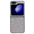 For Samsung Galaxy Z Flip5 Glitter Frosted Shockproof Phone Case(Black)