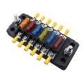 CP-4041 Vertical 6 Way Fuse Block with Fuses and Terminals