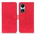 For Honor X5 Plus KHAZNEH Retro Texture Flip Leather Phone Case(Red)