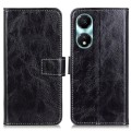 For Honor X5 Plus Retro Crazy Horse Texture Flip Leather Phone Case(Black)