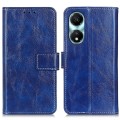 For Honor X5 Plus Retro Crazy Horse Texture Flip Leather Phone Case(Blue)