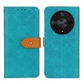 For Honor X9b European Floral Embossed Leather Phone Case(Blue)