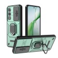 For OnePlus Nord CE4 5G Global Sliding Camshield TPU + PC Shockproof Phone Case with Holder(Green)