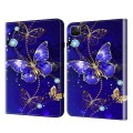 For iPad Pro 11 2022 / Air 10.9 2022 Crystal Texture Painted Leather Tablet Case(Diamond Butterflies