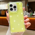 For iPhone 15 Pro Max Glitter Powder 3-in-1 TPU + PC Phone Case(Yellow)