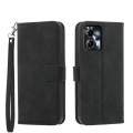 For Motorola Moto G24 Dierfeng Dream Line TPU + PU Leather Phone Case(Black)
