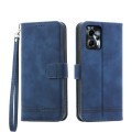 For Motorola Moto G24 Dierfeng Dream Line TPU + PU Leather Phone Case(Blue)
