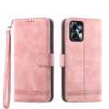 For Motorola Moto G24 Dierfeng Dream Line TPU + PU Leather Phone Case(Pink)