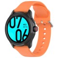 24mm Universal Small Waist Silicone Watch Band(Orange)