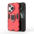 For Huawei Pura 70 Shockproof PC + TPU Holder Phone Case(Red)