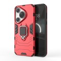 For Huawei Pura 70 Pro / Pura 70 Pro+ Shockproof PC + TPU Holder Phone Case(Red)