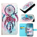 For Motorola Edge 40 Neo 3D Painting Horizontal Flip Leather Phone Case(Color Drop Wind Chimes)
