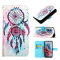 For Motorola Moto G34 3D Painting Horizontal Flip Leather Phone Case(Color Drop Wind Chimes)