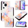For Huawei Pura 70 Pro / 70 Pro+ PT003 Marble Pattern Flip Leather Phone Case(LS004 Marble White)