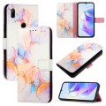 For Huawei P Smart Z / Y9 Prime 2019 PT003 Marble Pattern Flip Leather Phone Case(LS004 Marble White