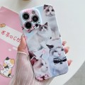 For iPhone 15 Pro Max PC Phone Case(White Cat)