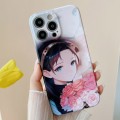 For iPhone 15 Pro Max PC Phone Case(Holding Roses)