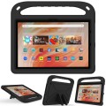 For Amazon Kindle Fire HD 10 2023 Handle EVA Shockproof Tablet Case with Holder(Black)