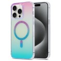 For iPhone 15 Pro Max Magic Diamond Blu-ray MagSafe Phone Case(Purple Blue Gradient)