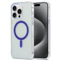 For iPhone 15 Pro Max Magic Diamond Blu-ray MagSafe Phone Case(Purple)