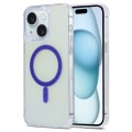 For iPhone 15 Magic Diamond Blu-ray MagSafe Phone Case(Purple)