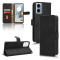 For Motorola Moto G Power 5G 2024 Skin Feel Magnetic Flip Leather Phone Case(Black)
