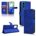 For Motorola Moto G04 / G24 Skin Feel Magnetic Flip Leather Phone Case(Blue)