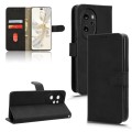For Honor 100 Pro 5G Skin Feel Magnetic Flip Leather Phone Case(Black)