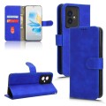 For Honor 100 5G Skin Feel Magnetic Flip Leather Phone Case(Blue)