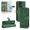 For Honor 100 5G Skin Feel Magnetic Flip Leather Phone Case(Green)