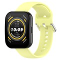 For Amazfit Bip 5 Silicone Watch Band, Size:L Size(Yellow)