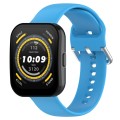 For Amazfit Bip 5 Silicone Watch Band, Size:L Size(Sky Blue)
