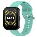 For Amazfit Bip 5 Silicone Watch Band, Size:S Size(Teal)