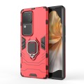 For vivo S18 5G Shockproof PC + TPU Holder Phone Case(Red)
