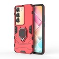 For vivo Y200e / Y100 IDN Shockproof PC + TPU Holder Phone Case(Red)