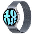 For Samsung Galaxy Watch 6 Button Style Milan Magnetic Metal Watch Band(Space Grey)