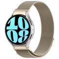 For Samsung Galaxy Watch 6 Button Style Milan Magnetic Metal Watch Band(Starlight Color)