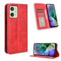 For Motorola Moto G54 5G Magnetic Buckle Retro Texture Leather Phone Case(Red)