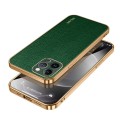 For iPhone 15 Pro Max SULADA TPU + Litchi Texture Leather Phone Case(Green)