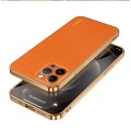 For iPhone 15 Pro Max SULADA TPU + Litchi Texture Leather Phone Case(Orange)