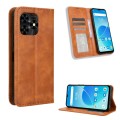 For UMIDIGI G5 / G5A Magnetic Buckle Retro Texture Leather Phone Case(Brown)