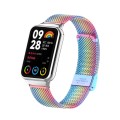 For Xiaomi Mi Band 8 Pro 18mm Steel Mesh Buckle Metal Watch Band(Colorful)